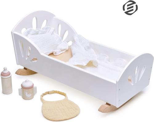 Equivera Poppenbed - Poppenbedje - Poppenhuis Meubels - Speelgoed voor Meisjes - Cadeau