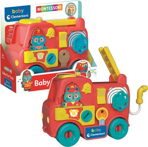 Montessori brandweerwagen houten elementen  Clementoni 17595 - UNI