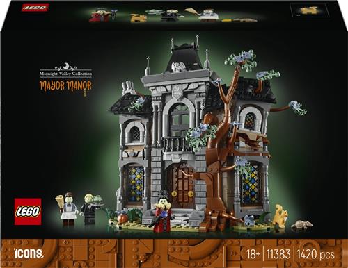 LEGO Icons Burgemeestershuis - Griezelig Landhuis Bouwpakket voor Volwassenen 11383