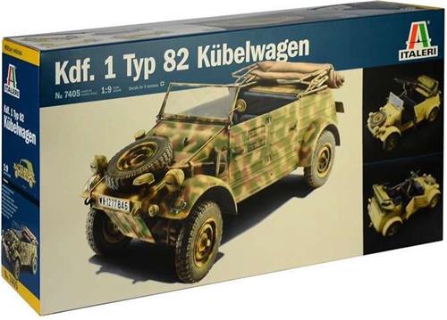 1:9 Italeri 7405 Kdf. 1 Typ 82 Kübelwagen Plastic Modelbouwpakket