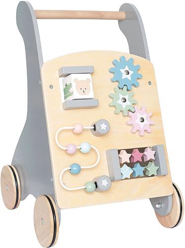 Jabadabado - Houten Activiteiten Loopwagen Teddy