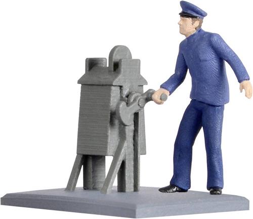 Viessmann Modelltechnik 1550 H0 Spoorwegwachter figuren Geverfd, Staand