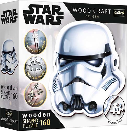 Trefl Trefl - Puzzels - 160 Houten Puzzels - Stormtrooper helm / Lucasfilm Star Wars FSC Mix 70%.