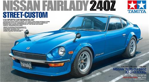 1:24 Tamiya 24367 Nissan Fairlady 240Z Street-Custom - Auto Plastic Modelbouwpakket