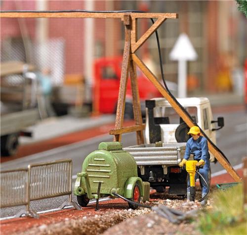 Busch - Presslufthammer H0 (5/20) * - BU7904 - modelbouwsets, hobbybouwspeelgoed voor kinderen, modelverf en accessoires