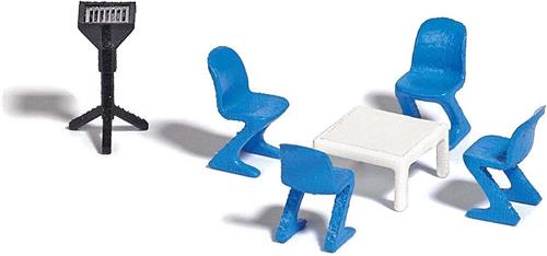 Busch - Gartenmöbel-set (Bu1189) - modelbouwsets, hobbybouwspeelgoed voor kinderen, modelverf en accessoires