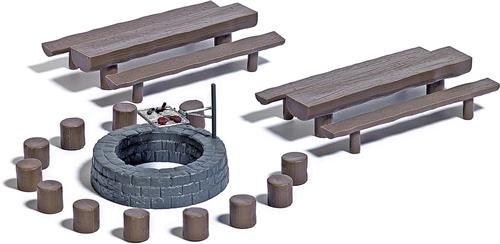 Busch - M-set:waldgrillplatz H0 (Bu7781) - modelbouwsets, hobbybouwspeelgoed voor kinderen, modelverf en accessoires