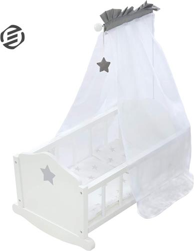 Equivera Poppenbed - Poppenbedje - Poppenhuis Meubels - Speelgoed voor Meisjes - Cadeau