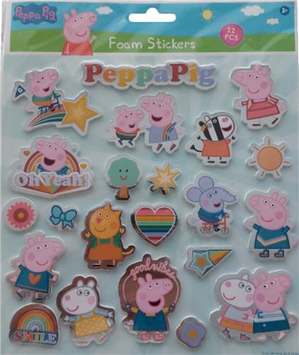 Peppa Pig stickervel - Peppa Pig foam stickers - Peppa pig 3d stickers