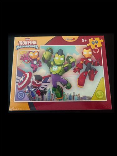 Marvel Iron Man and His Awesome Friends Puzzel  99 Stukjes  Kinderpuzzel Vanaf 5 Jaar