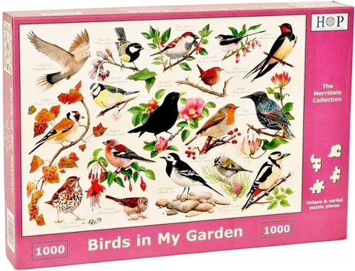 Legpuzzel - 1000 stukjes - Birds in My Garden- The House of Puzzles