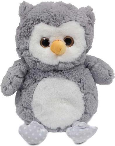 PIA Soft Toys Uil - Grijs - 28 cm