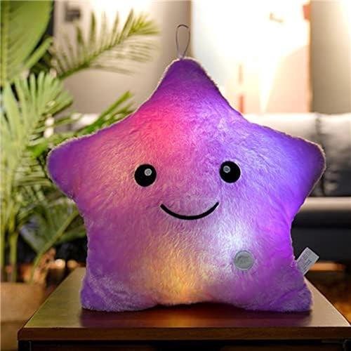 Lichtgevende knuffel - Ster - 40 cm - Paars - Knuffel met licht - Babyknuffel - Knuffel - Knuffelbeer