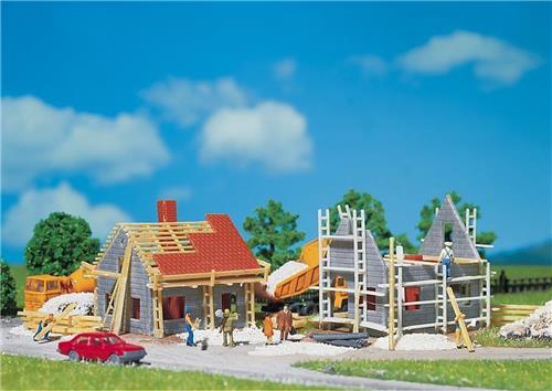 Faller - 2 Huizen in aanbouw - modelbouwsets, hobbybouwspeelgoed voor kinderen, modelverf en accessoires