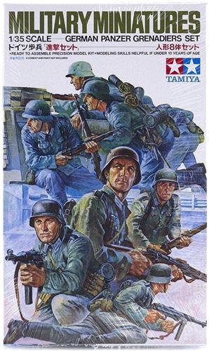 1:35 Tamiya 35061 WWII Figures Set German Tank Grenadiers Plastic Modelbouwpakket