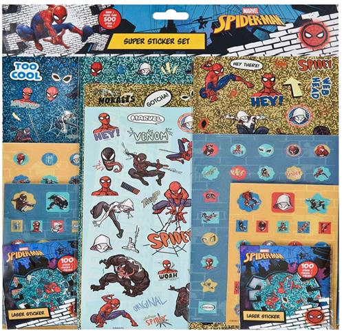 Spiderman sticker set - 500 stuks