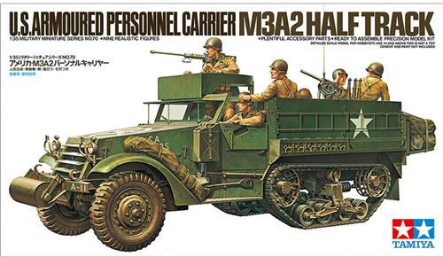 Tamiya 35070 U.S. M3A2 Half-Track  1:35 Militair Modelbouwpakket