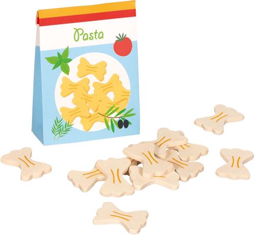 Goki houten speelgoed pasta in kartonnen doos voor speelwinkel.