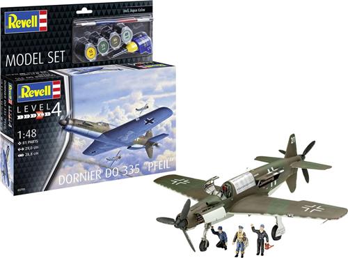 1:48 Revell 63795 Dornier Do 335 Pfeil - Propeller Vliegtuig - Model Set Plastic Modelbouwpakket