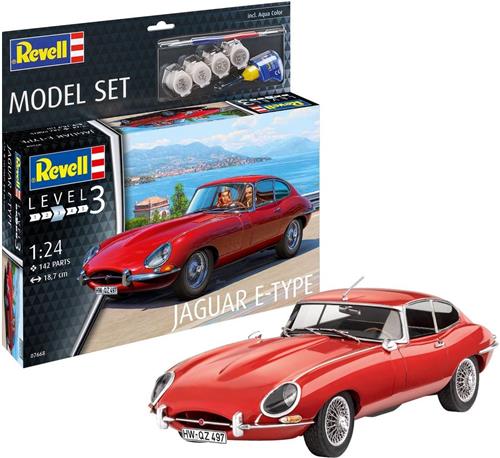 1:24 Revell 67668 Jaguar E-Type (Coupé) - Model Set Plastic Modelbouwpakket