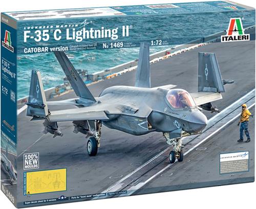 1:72 Italeri 1469 Lockheed F-35C Lightning II - Straaljager Plastic Modelbouwpakket
