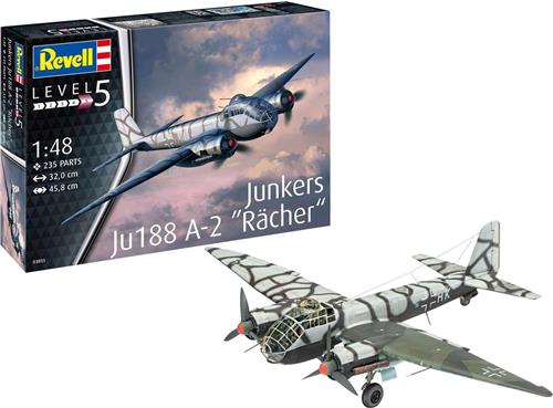 1:48 Revell 03855 Junkers Ju188 A-2 Rächer Plastic Modelbouwpakket