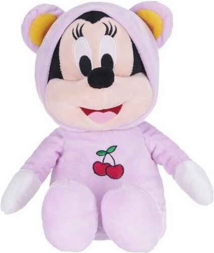 Minnie Mouse in Pyjama - Disney Pluche Knuffel 30 cm {Disney Plush Toy | Speelgoed knuffelpop knuffeldier voor kinderen jongens meisjes - Mickey Mouse Minnie Mouse Pluto Donald Duck - Romper Baby}