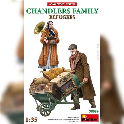 1:35 MiniArt 38089 Vluchtelingen - Familie Chandler - Figuren Plastic Modelbouwpakket
