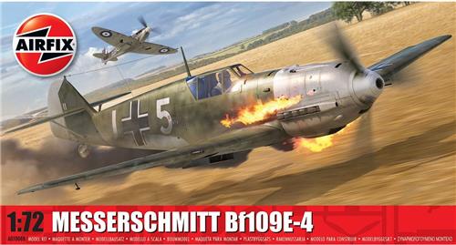 1:72 Airfix 01008B Messerschmitt Bf109E-4 - Vliegtuig Plastic Modelbouwpakket