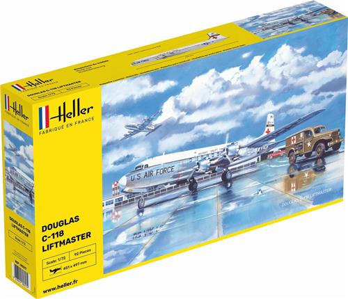 1:72 Heller 80317 C-118 LIFTMASTER Plane Plastic Modelbouwpakket