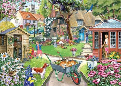 House of Puzzles Bloomin' Lovely - BIG 500 Piece Jigsaw Puzzle