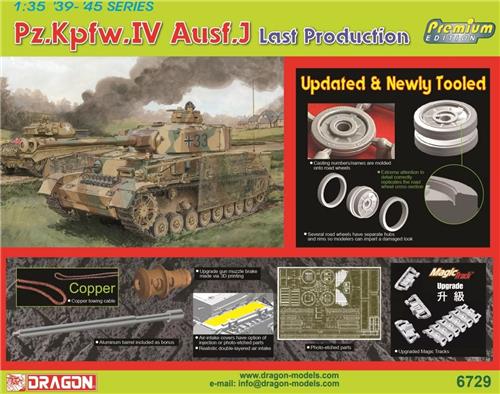 1:35 Dragon 6729 Pz.Kpfw.IV Ausf.J - Last Production (Premium) Plastic Modelbouwpakket
