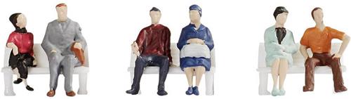 NOCH 47130 TT Passanten. figuren Geverfd, Zittend