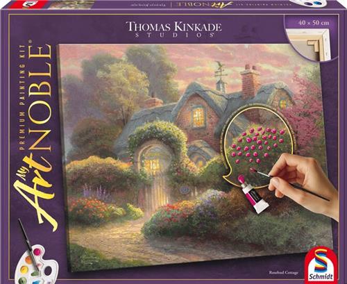 Thomas Kinkade, My ArtNOBLE Rosebud Cottage - Hobbypakket