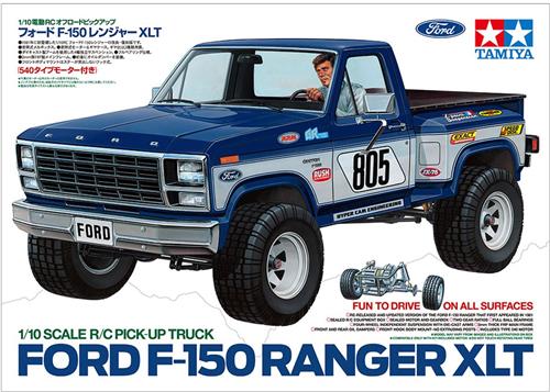 Tamiya Modelbouwpakket Auto - 58759 RC Auto - Ford F-150 Ranger XLT - 2WD RC Plastic - 1:10 - Modelbouw