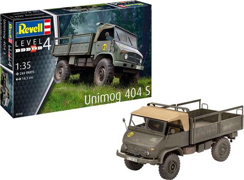 1:35 Revell 03348 Unimog 404 S - Militair Voertuig Plastic Modelbouwpakket