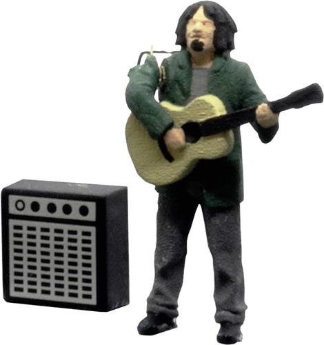 Viessmann Modelltechnik 1510 H0 Straatgitarist met versterker figuren Functioneel model