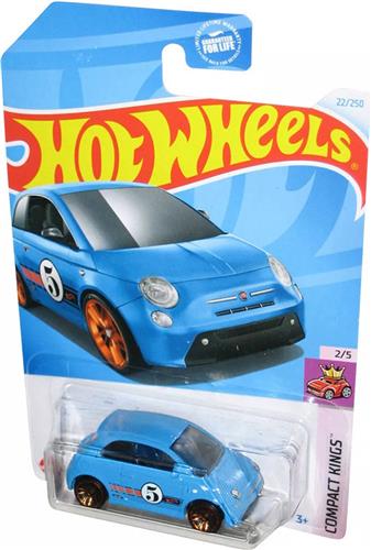 HOT WHEELS FIAT 500e 22/250 BLUE 1:64 HW COMPACT KINGS 2/5