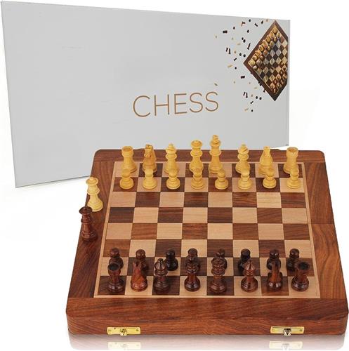 Solacis Magnetisch schaakspel - Magnetisch schaakbord - Reis schaakspel - Schaken - Schaakspel - Must have!