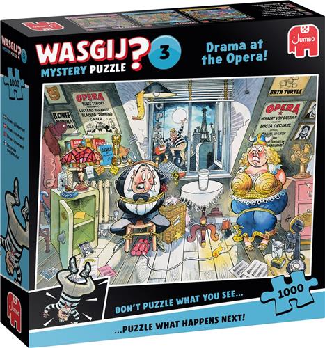 Wasgij Mystery 3 - Drama at the Opera! - puzzel van 1000 stukjes