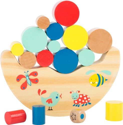 houten balansspel - "Lekker bewegen" - Multi kleuren - FSCÂ® - Houten speelgoed 3 jaar