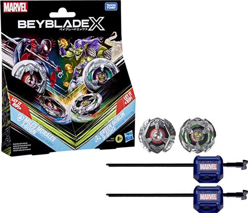 Beyblade X en Marvel-collab, Miles Morales 1-60GN vs. Green Goblin 9-80HT