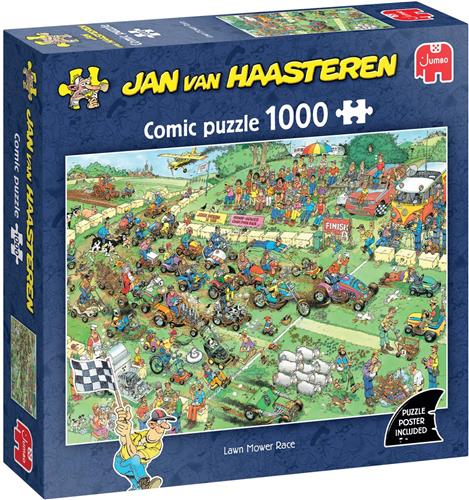 Lawn Mower Race - Jan van Haasteren - puzzel van 1000 stukjes
