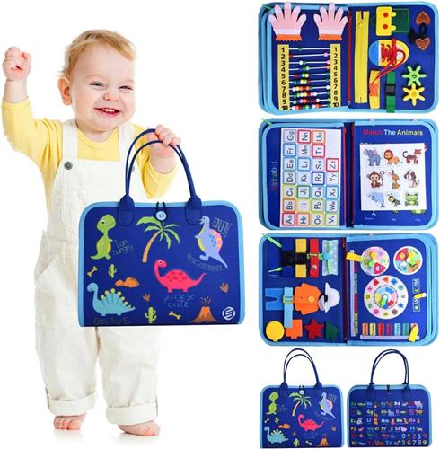 Equivera Busy Board - Montessori Speelgoed - Busy Board Montessori - Activity Board - Activiteitenbord - Motoriek Speelgoed - Educatief - Sensorisch Speelgoed