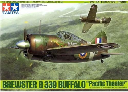 1:48 Tamiya 61094 Brewster B-339 Buffalo - Pacific Theater Plastic Modelbouwpakket