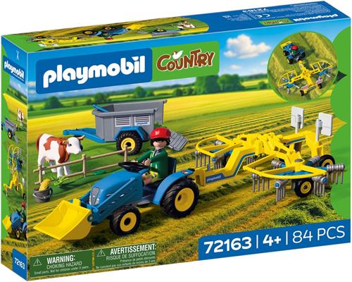 Playmobil Country Kleine Tractor met Hooimaaier - 72163