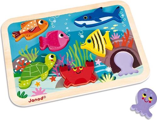 Janod Chunky Puzzel - Onderwaterwereld