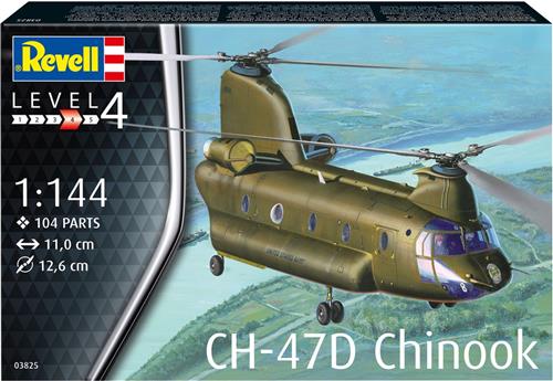 1:144 Revell 63825 CH-47D Chinook - Model Set Plastic Modelbouwpakket