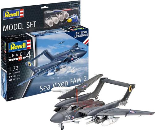 1:72 Revell 63866 Sea Vixen FAW 2 - 70th Anniversary - Model Set Plastic Modelbouwpakket