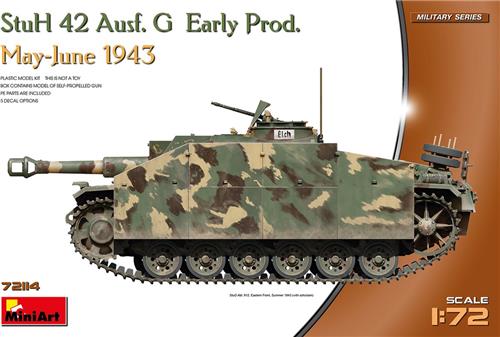 1:72 MiniArt 72114 StuH 42 Ausf. G Early Production - May-June 1943 Plastic Modelbouwpakket